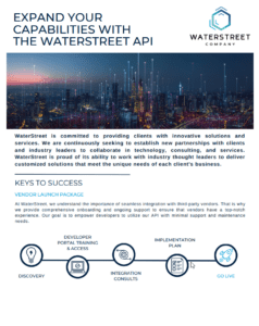 WaterStreet API Overview - Data Sheet